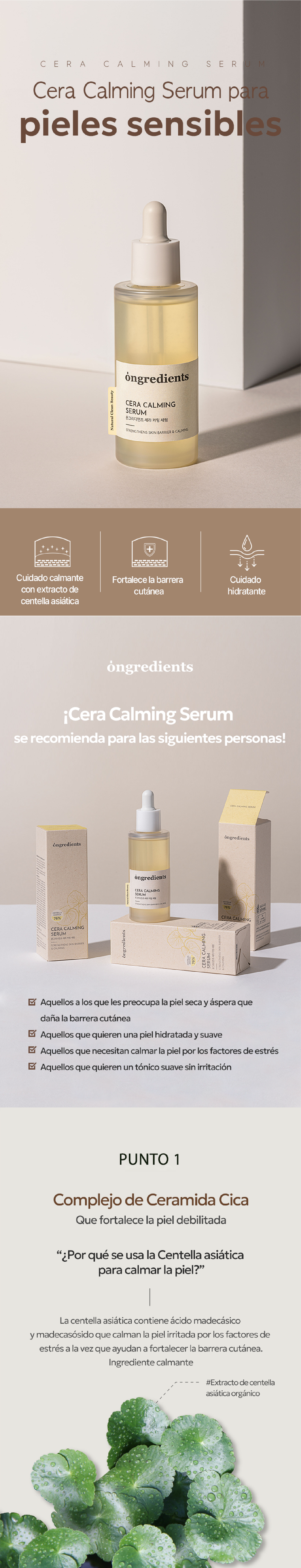 ongredients Set Cuidado Calmante de Barrera STORE K BEAUTY