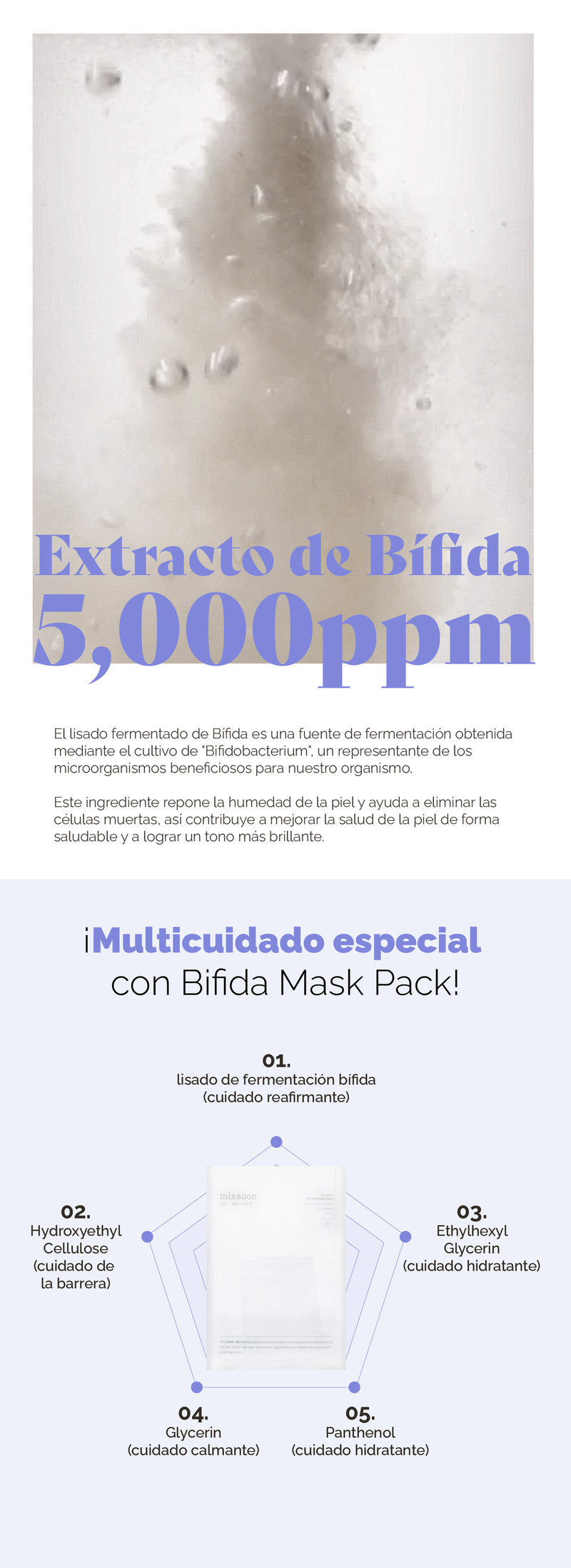 MIXSOON Bifida Mask Pack (1 unidad)