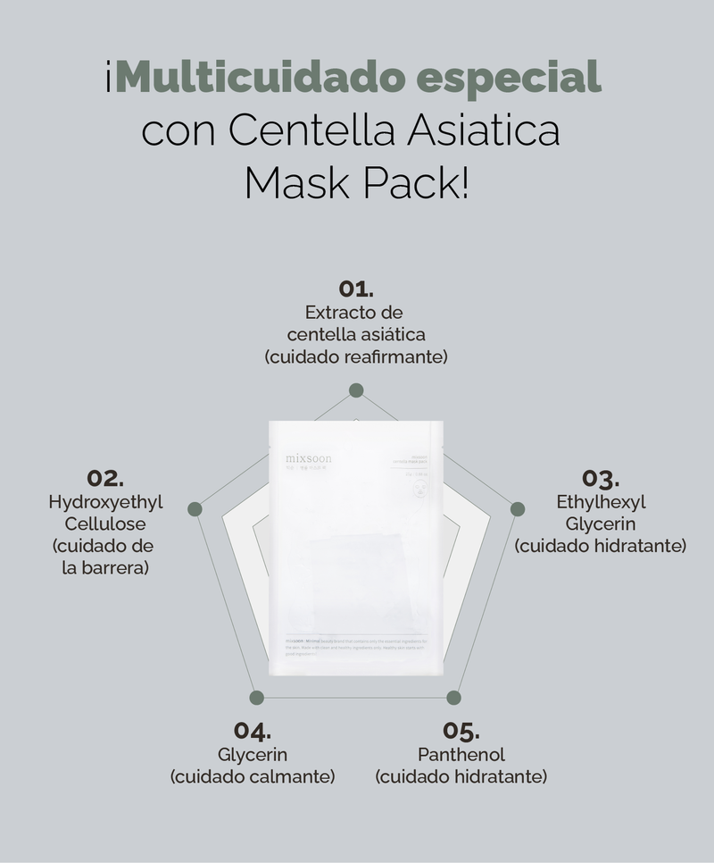 MIXSOON Centella Mask Pack (1 unidad)
