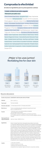 ongredients Revitalizing Skin Softener STORE K BEAUTY