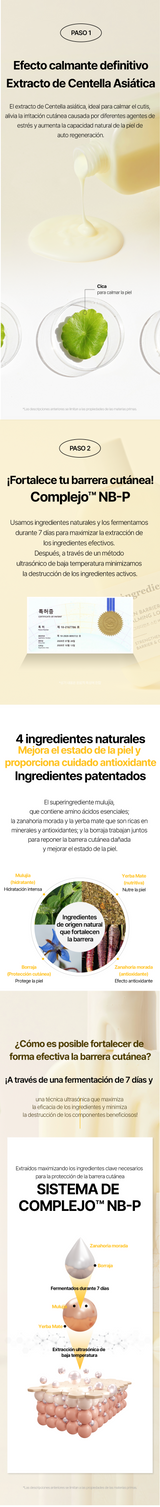 ongredients Set Cuidado Calmante de Barrera STORE K BEAUTY