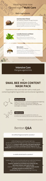 Pacote de máscaras de alto conteúdo Benton Snail Bee